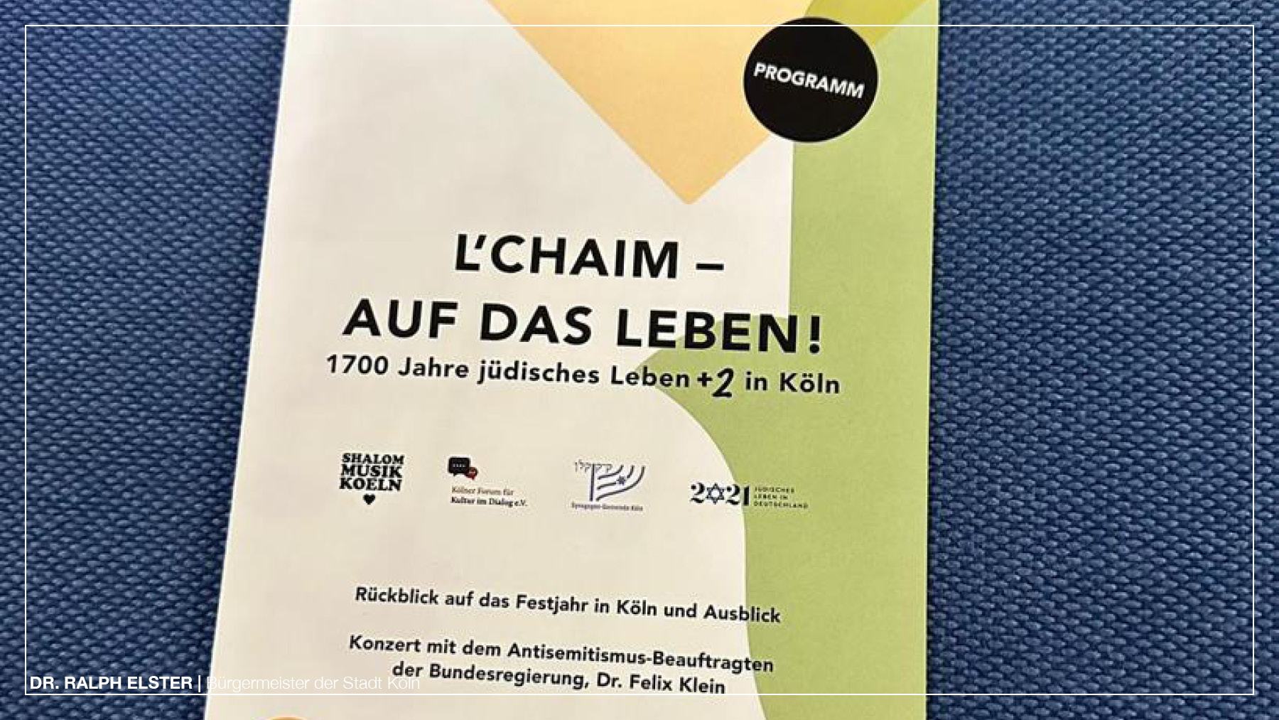 1700 Jahre jüdisches Leben +2 in Köln: Gemeinsam die vor uns liegende Zukunft gestalten